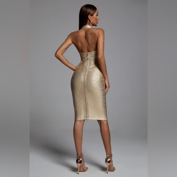 Bella Barnett 2 Piece Gold Bandage Set - Picture 5 of 12